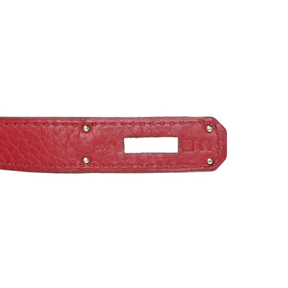 Hermes Taurillon Clemence Birkin 30 Rouge Garance 7 of 12