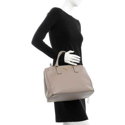Prada Saffiano Medium Galleria Double Zip Tote Argilla 3 of 12