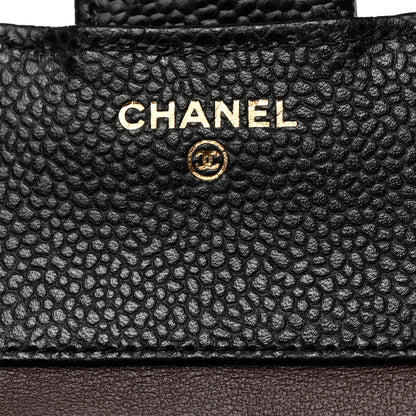 Chanel Caviar Quilted Compact Flap Wallet Black 6 of 9