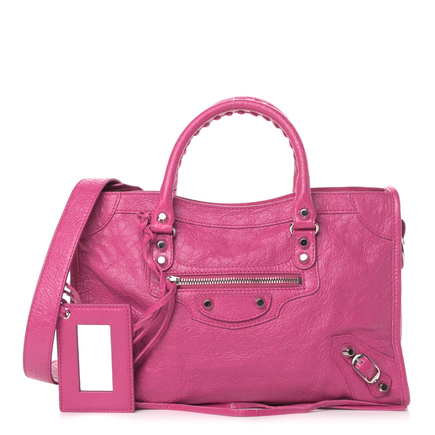 Agneau Classic Silver Hardware S City Rose Magenta