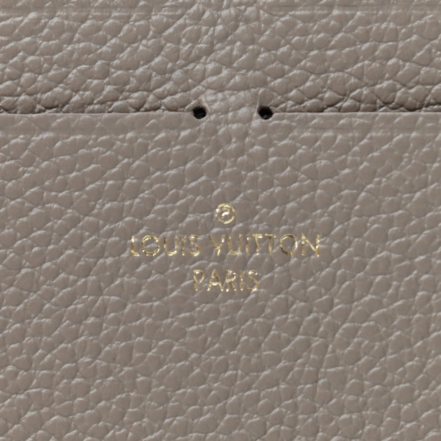 Louis Vuitton Calfskin Felicie Chain Wallet Card Holder Insert Tourterelle 6 of 6