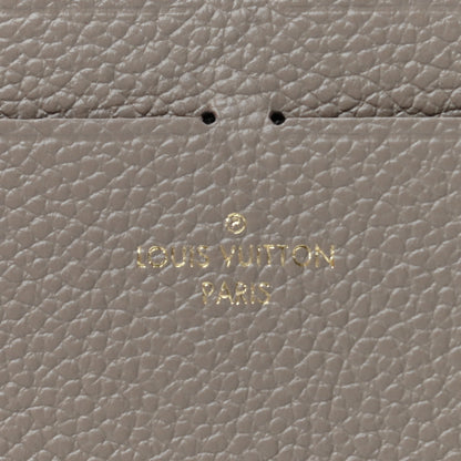 Louis Vuitton Calfskin Felicie Chain Wallet Card Holder Insert Tourterelle 6 of 6