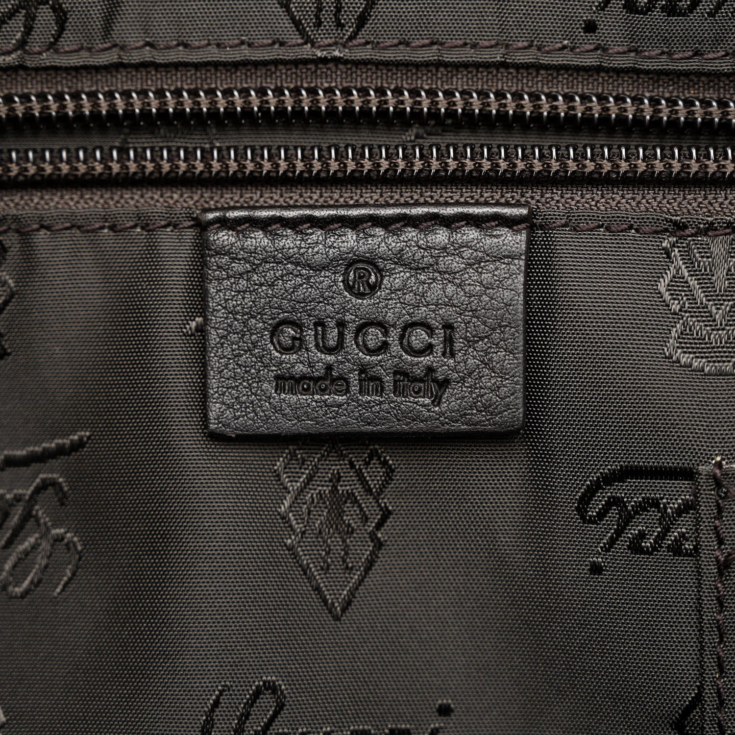 Gucci Guccissima Medium Flat Messenger Bag Dark Brown 6 of 13