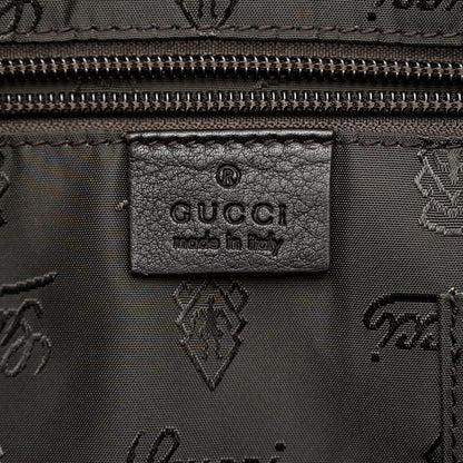 Gucci Guccissima Medium Flat Messenger Bag Dark Brown 6 of 13