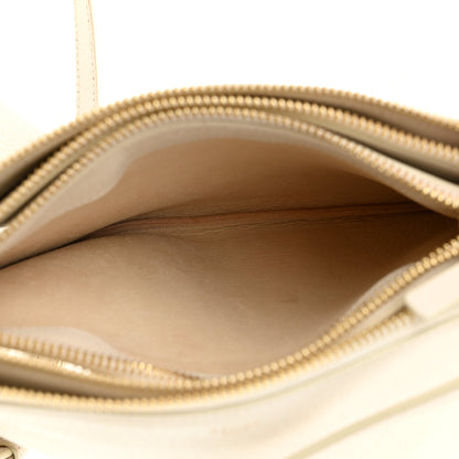 Celine Goatskin Small Trio Crossbody Bag White 6 of 13