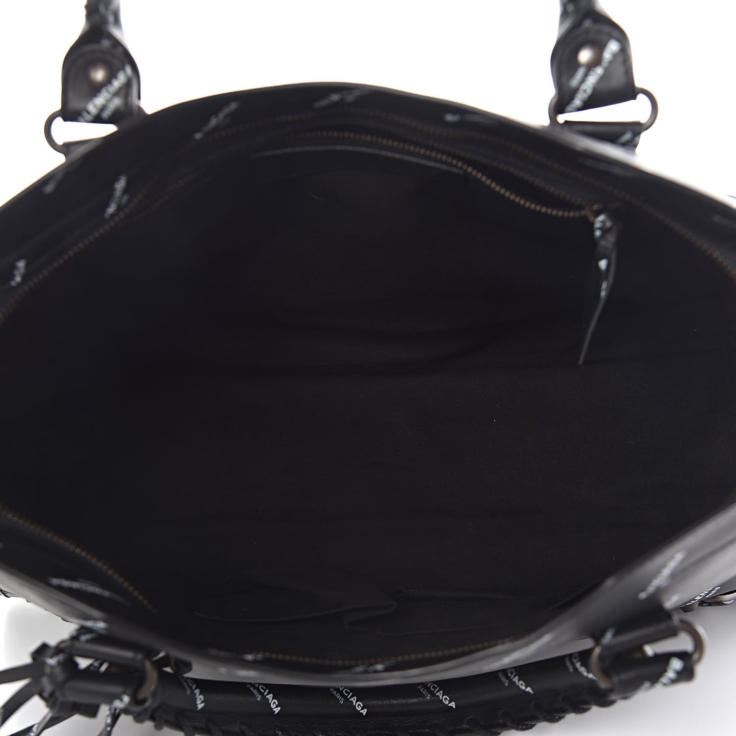 Veau Allover Logo Classic Hardware City Black White