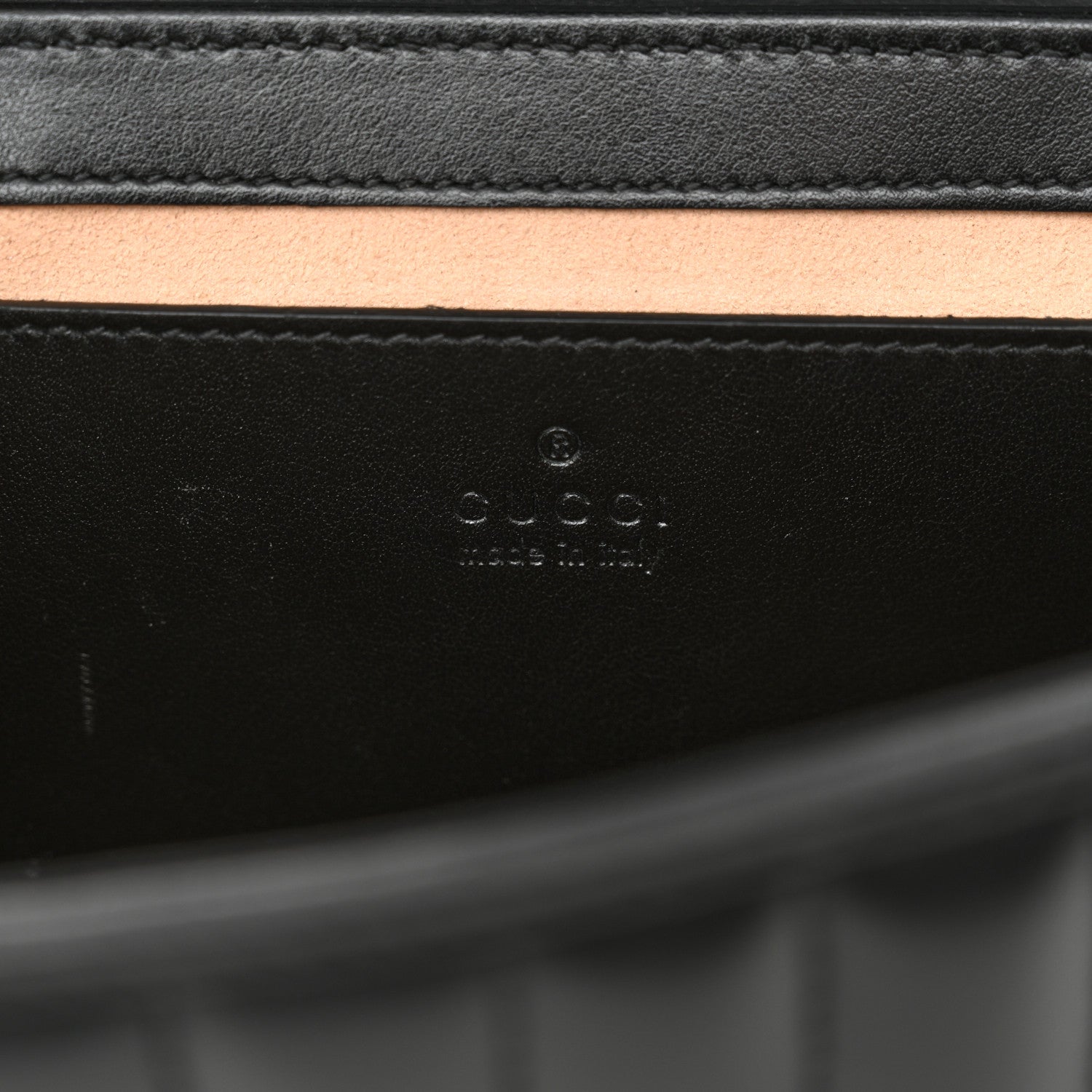 Gucci Calfskin Matelasse Aria Mini GG Marmont Shoulder Bag Black 6 of 10