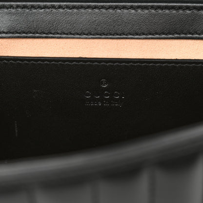 Gucci Calfskin Matelasse Aria Mini GG Marmont Shoulder Bag Black 6 of 10