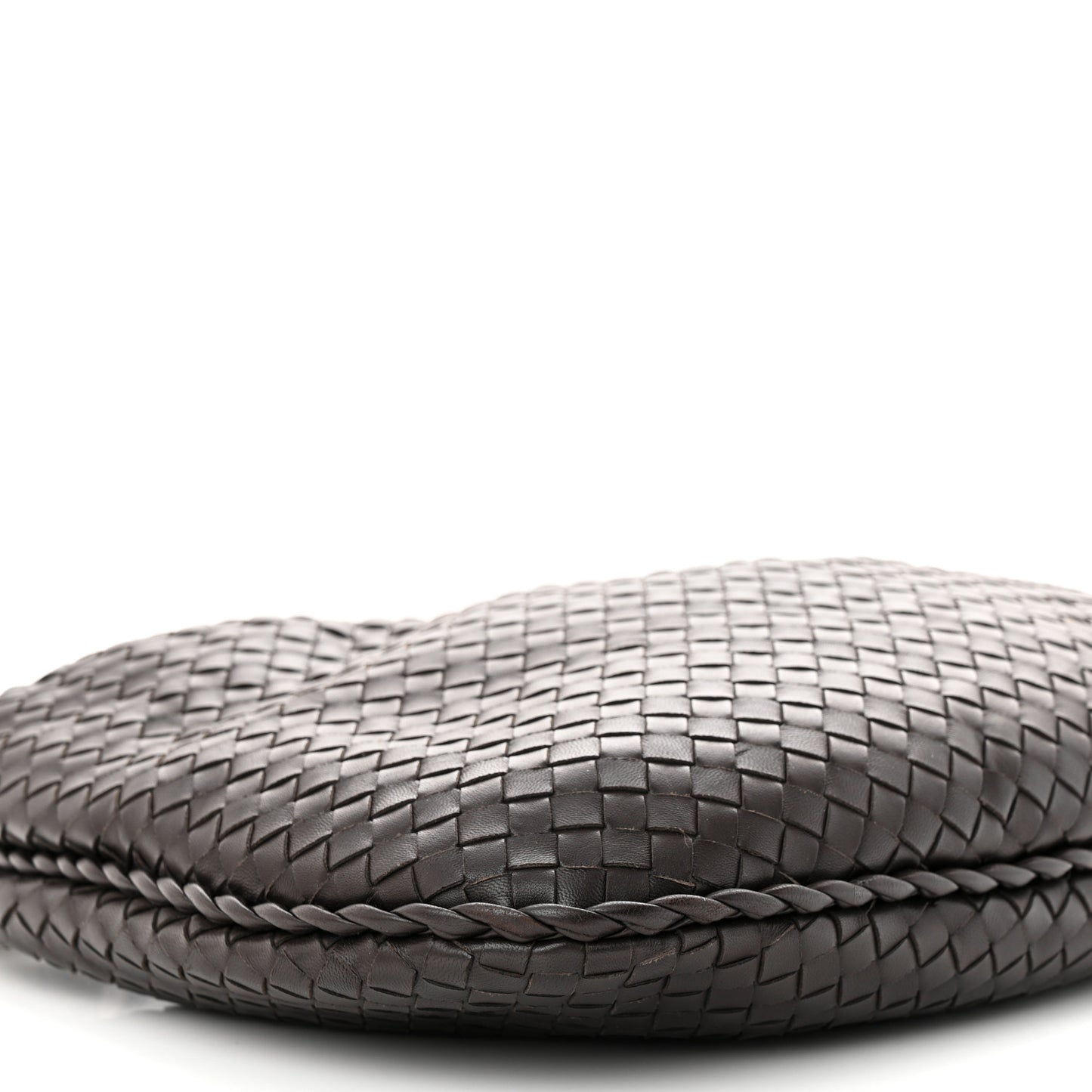 Nappa Intrecciato Medium Veneta Hobo Ebano
