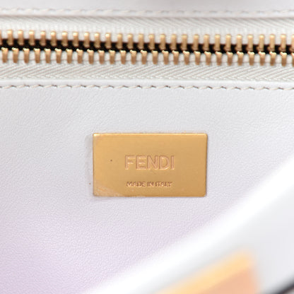 Fendi X JOSHUA VIDES Vitello Seta Shiny Nappa Degrade Medium Peekaboo Iconic Satchel Ghiaia Rosa Azzurro 7 of 11