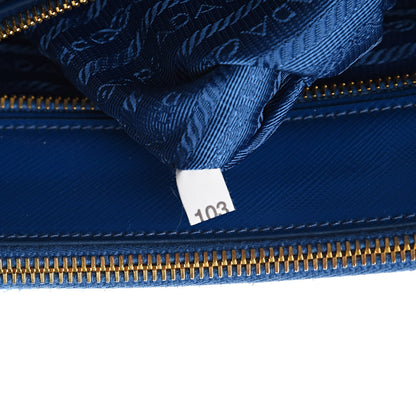 Prada Saffiano Vernice Medium Galleria Double Zip Tote Ottanio 7 of 16