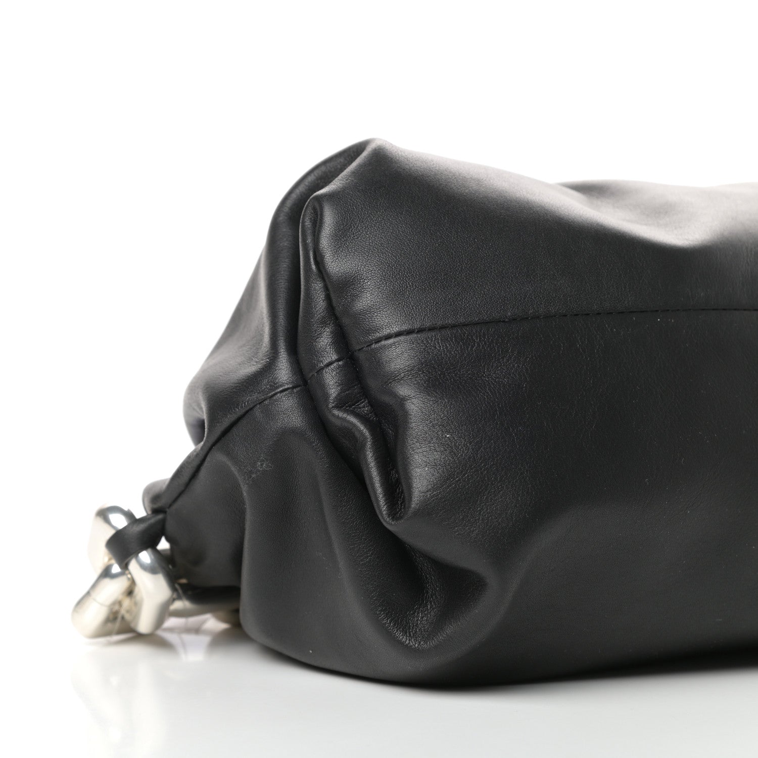 Bottega Veneta Calfskin The Pouch Chain Black 7 of 10