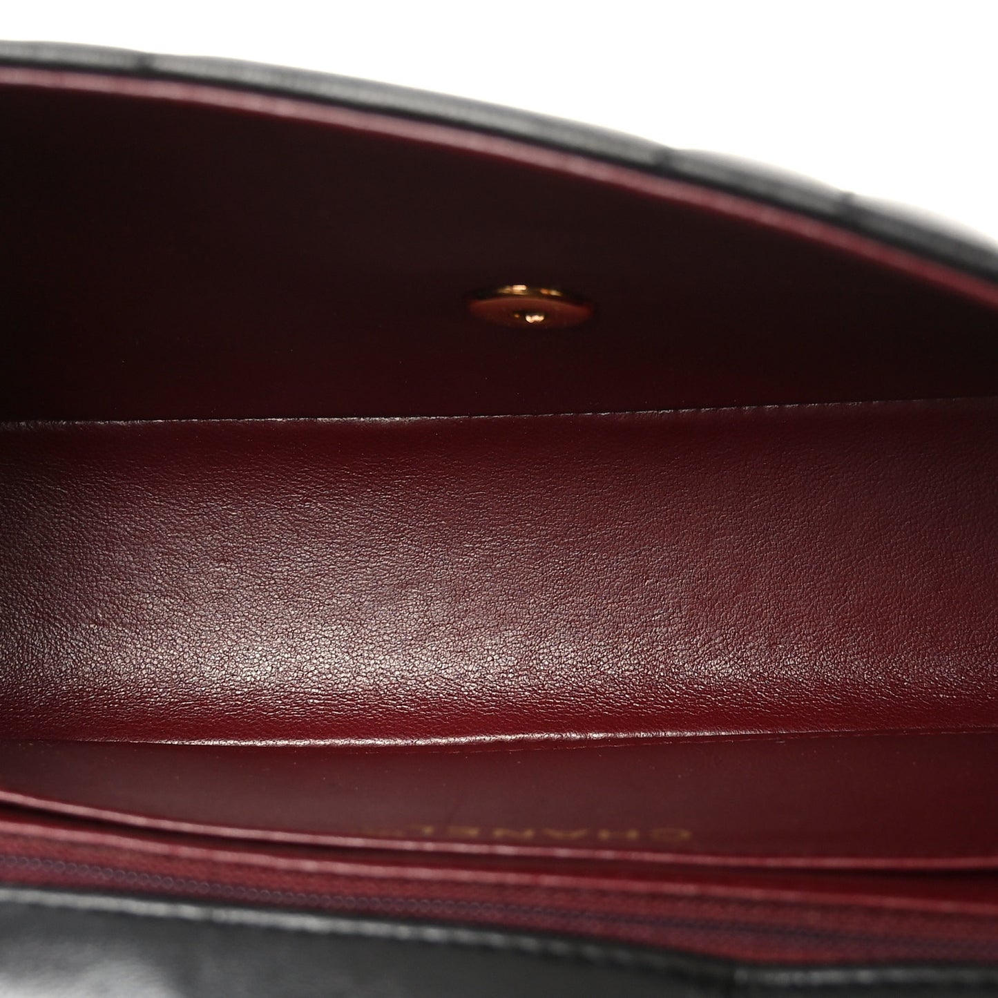 Lambskin Vertical Quilted Medium Single Flap Black
