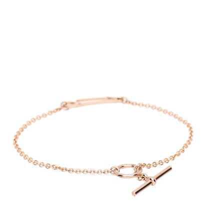 Hermes 18K Rose Gold Mini Chaine d'Ancre Punk Bracelet SH 3 of 5