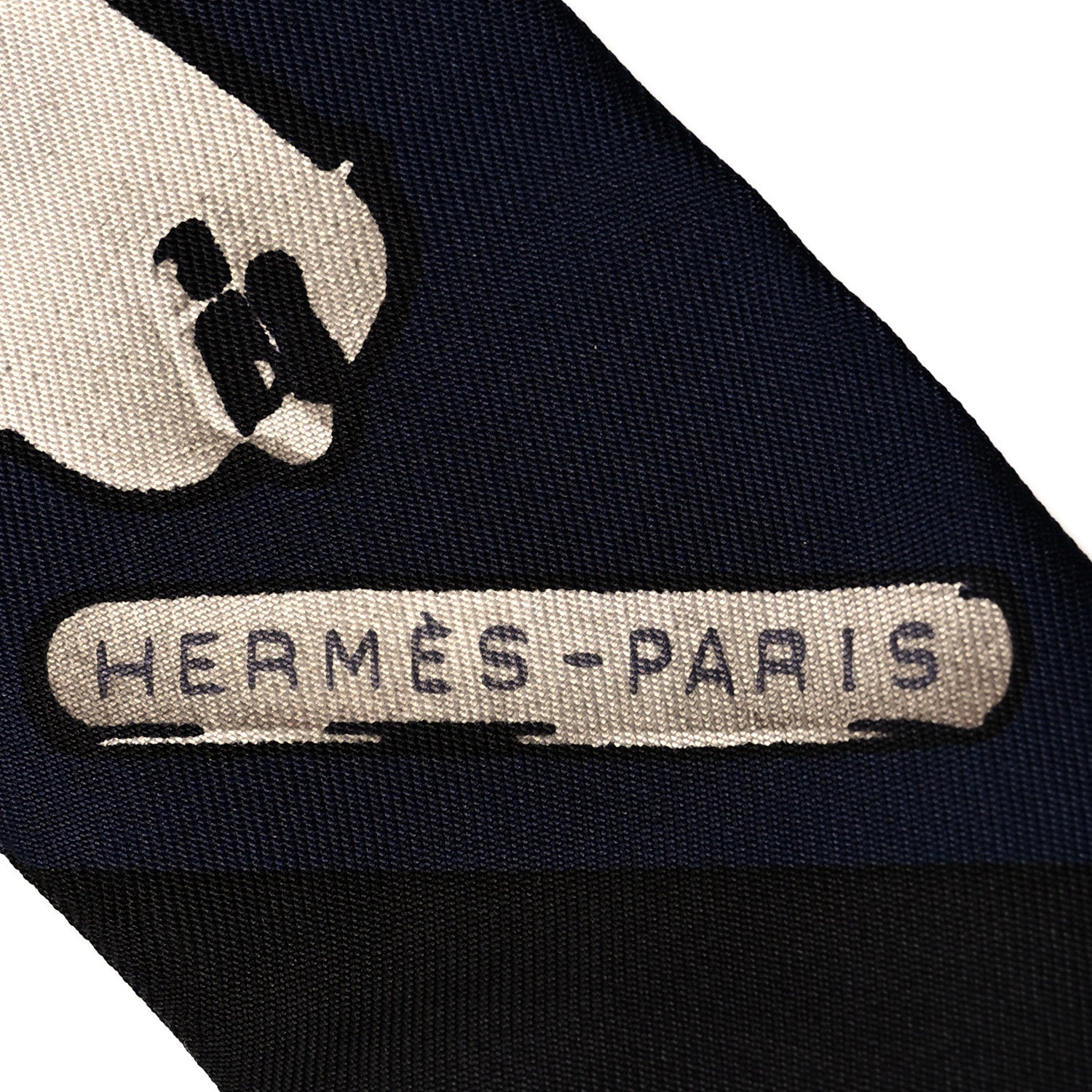 Hermes Silk Le Tresor De Medor Twilly Marine Gris Black 3 of 4