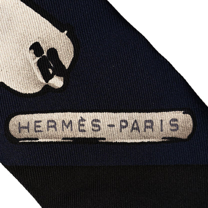 Hermes Silk Le Tresor De Medor Twilly Marine Gris Black 3 of 4