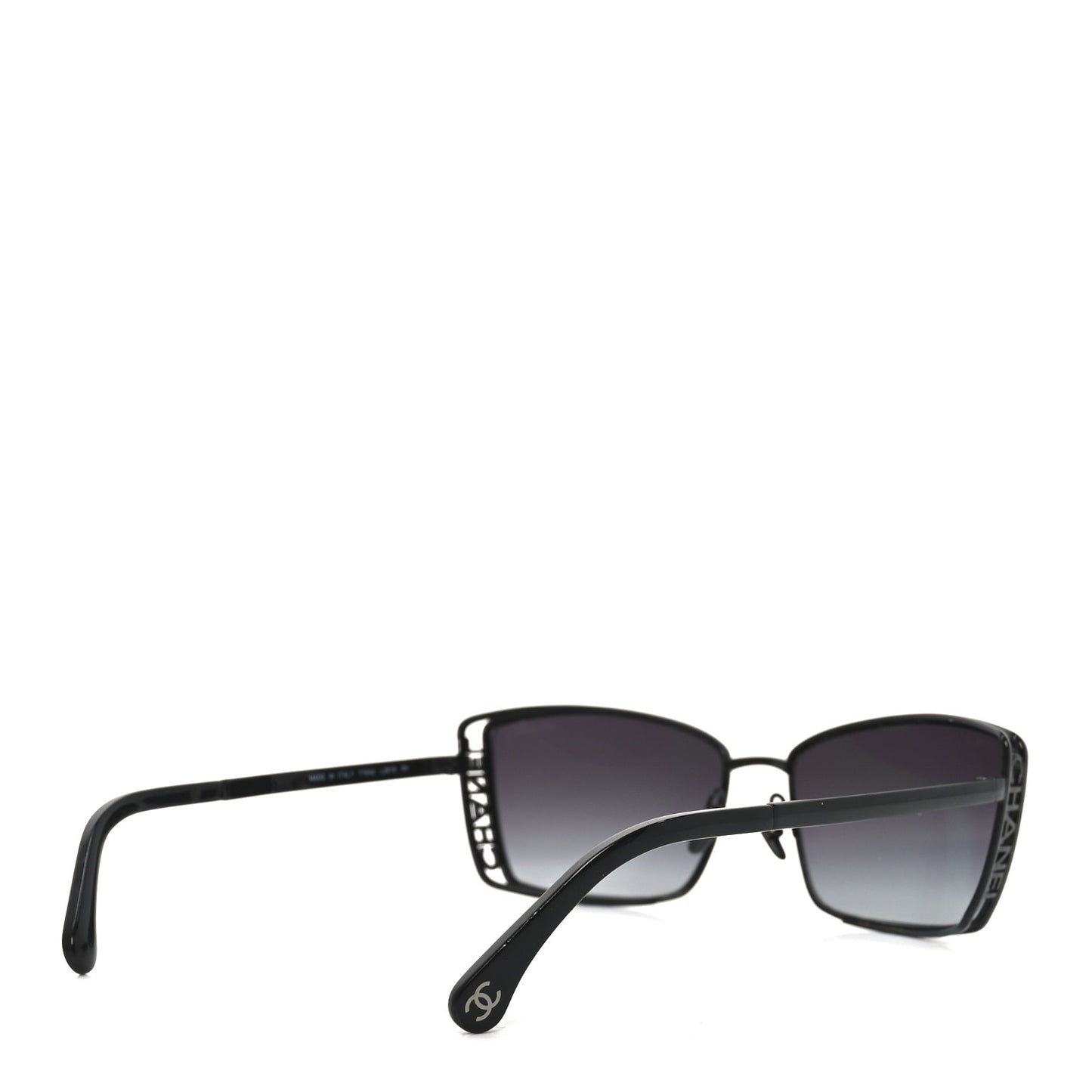 Metal Logo Square Sunglasses 71542 Black