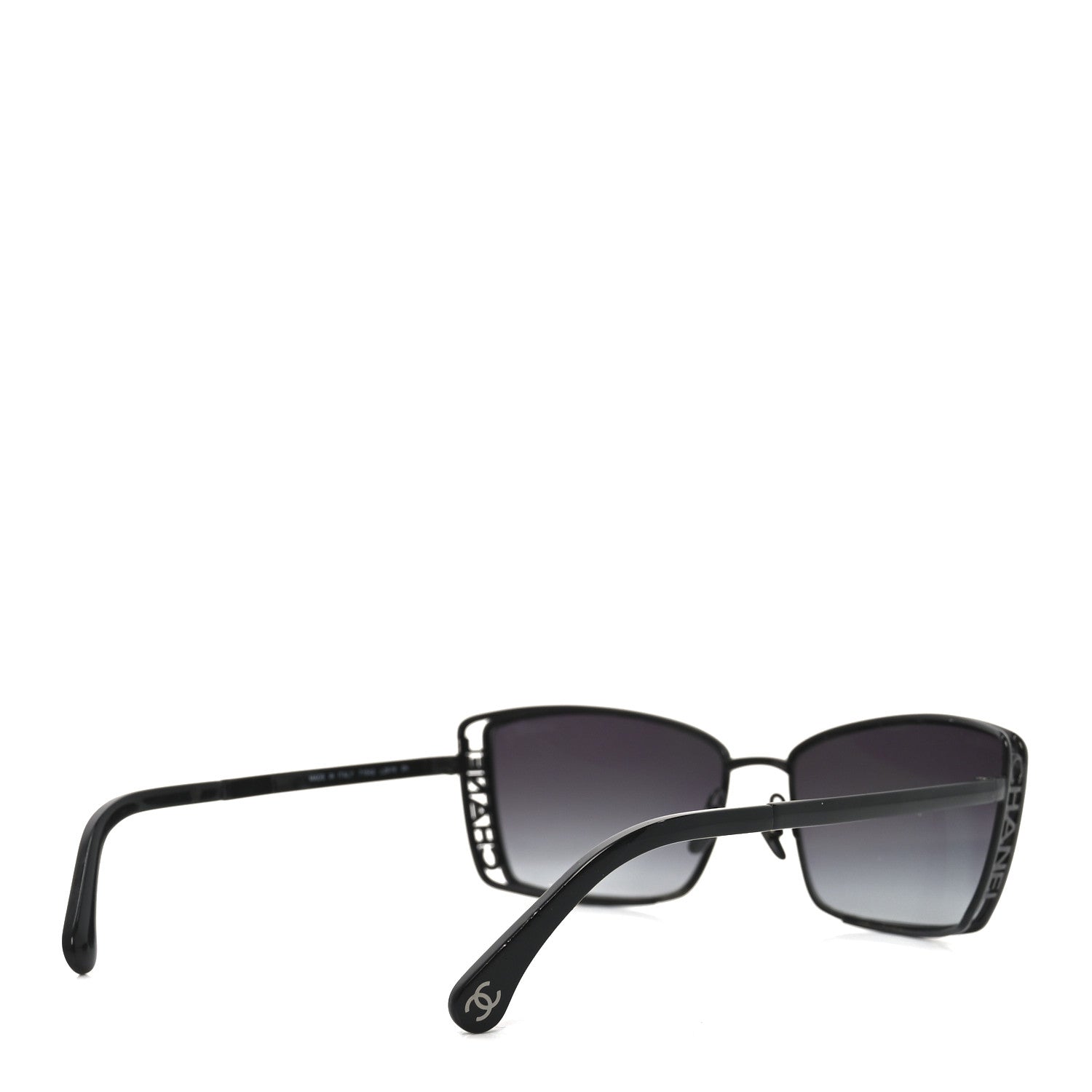 Chanel Metal Logo Square Sunglasses 71542 Black 4 of 7