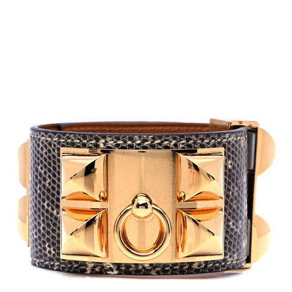 Hermes Lizard Collier De Chien CDC Bracelet S Ombre 1 of 6