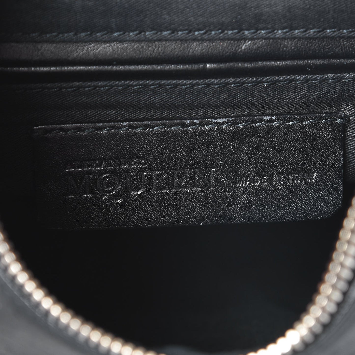 Calfskin Studded De Manta Clutch Black