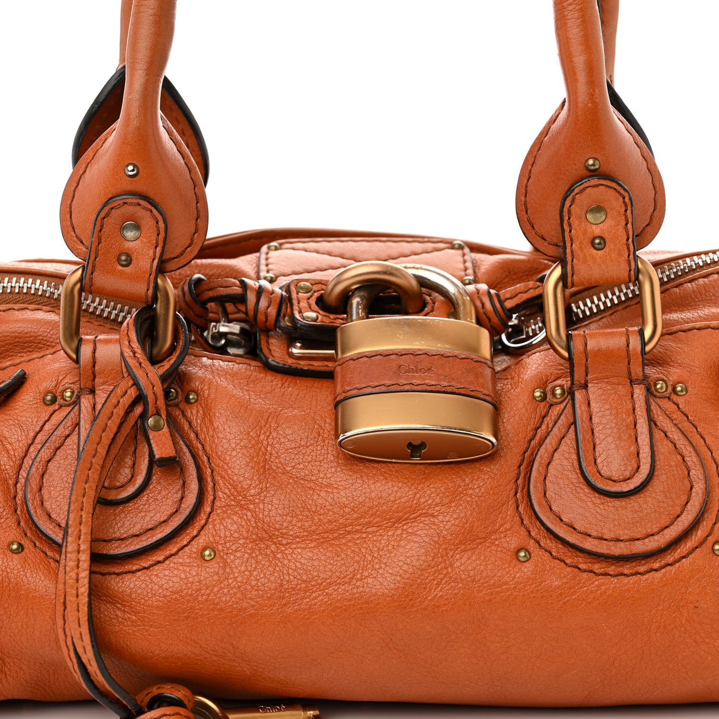 Calfskin Medium Paddington Satchel Tan