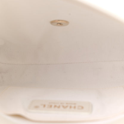 Chanel Calfskin Stitched Small Covered CC Flap Bag White 5 of 13