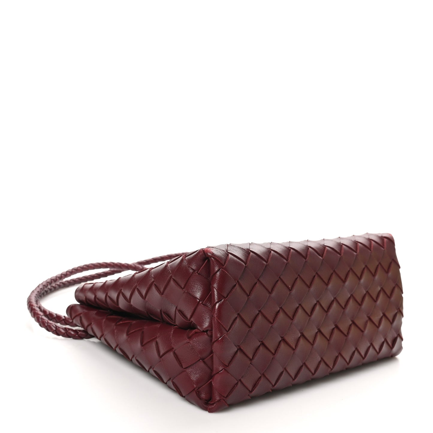 Nappa Intrecciato Small Andiamo Shoulder Bag Barolo