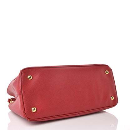 Prada Saffiano Lux Medium Tote Fuoco 4 of 14