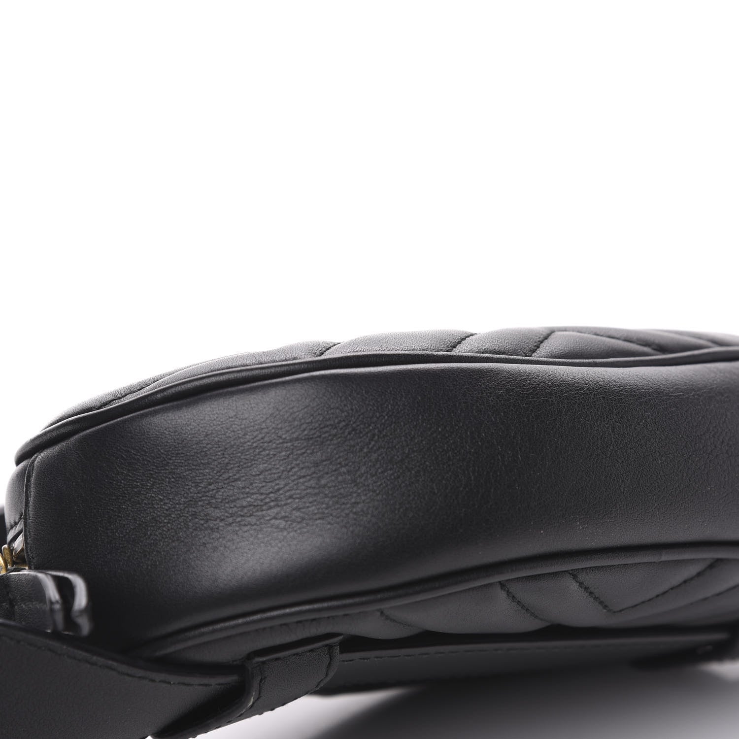 Gucci Calfskin Matelasse GG Marmont Belt Bag 105 42 Black 10 of 12