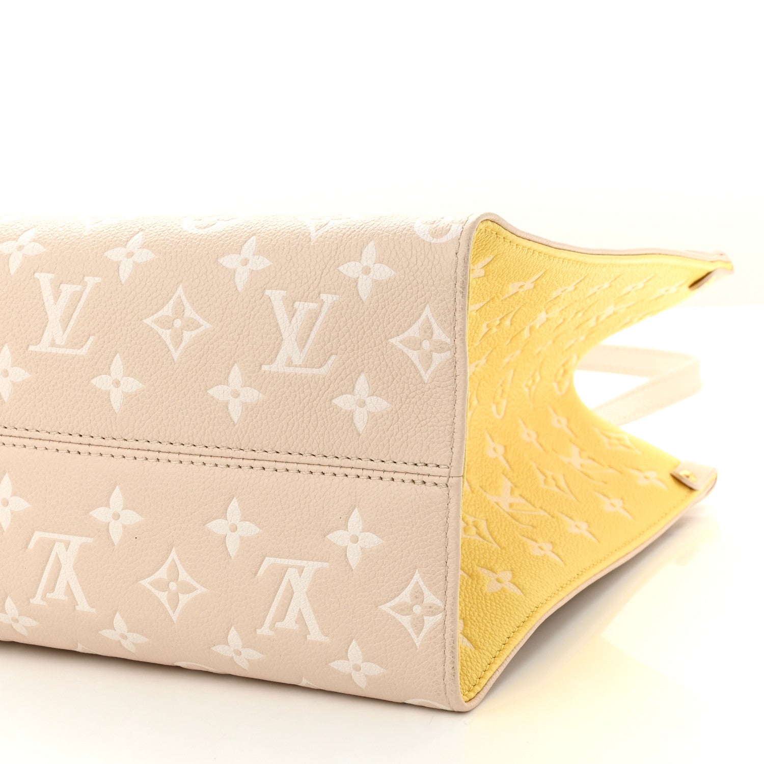 Louis Vuitton Empreinte Monogram Spring In The City Onthego MM Beige Pink Yellow 9 of 9