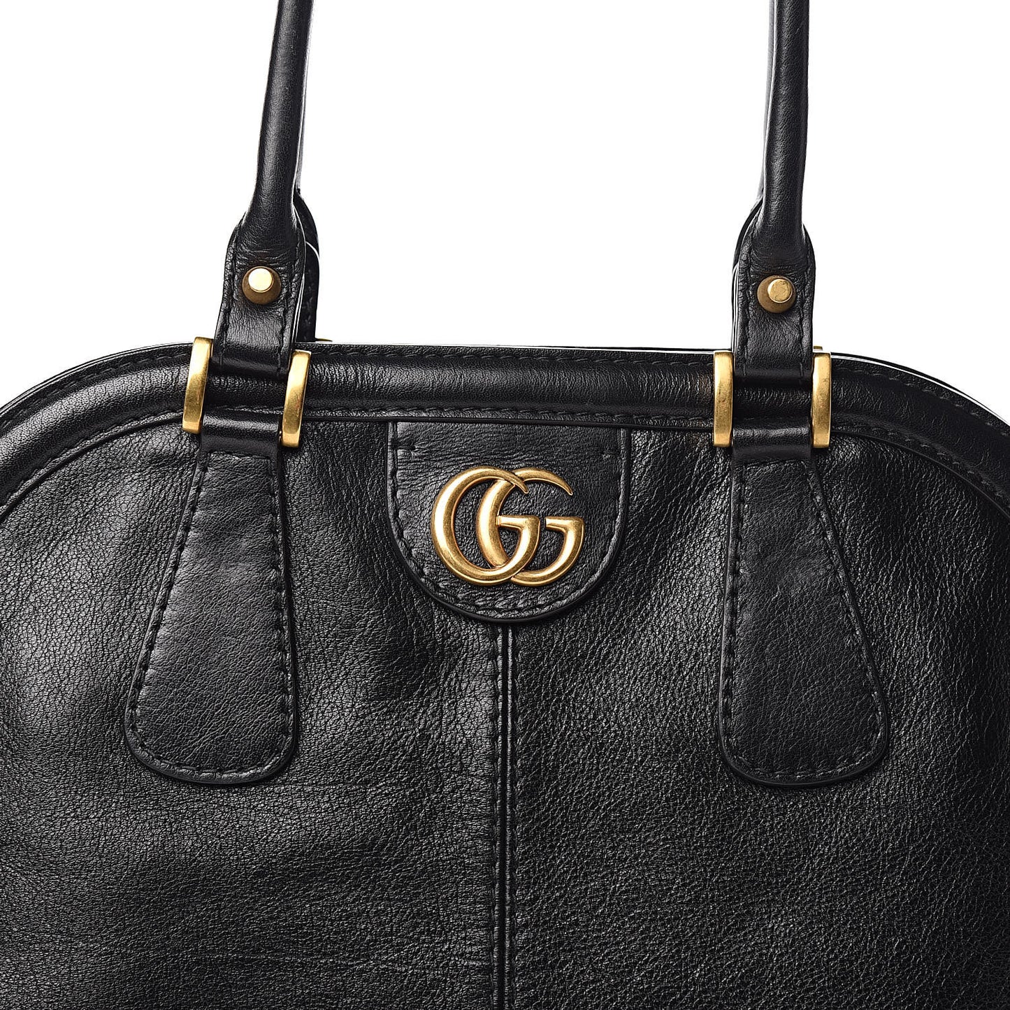 Calfskin Large Re(Belle) Top Handle Bag Black
