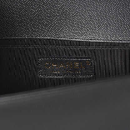 Chanel Caviar Quilted Medium Boy Flap Black 5 of 10
