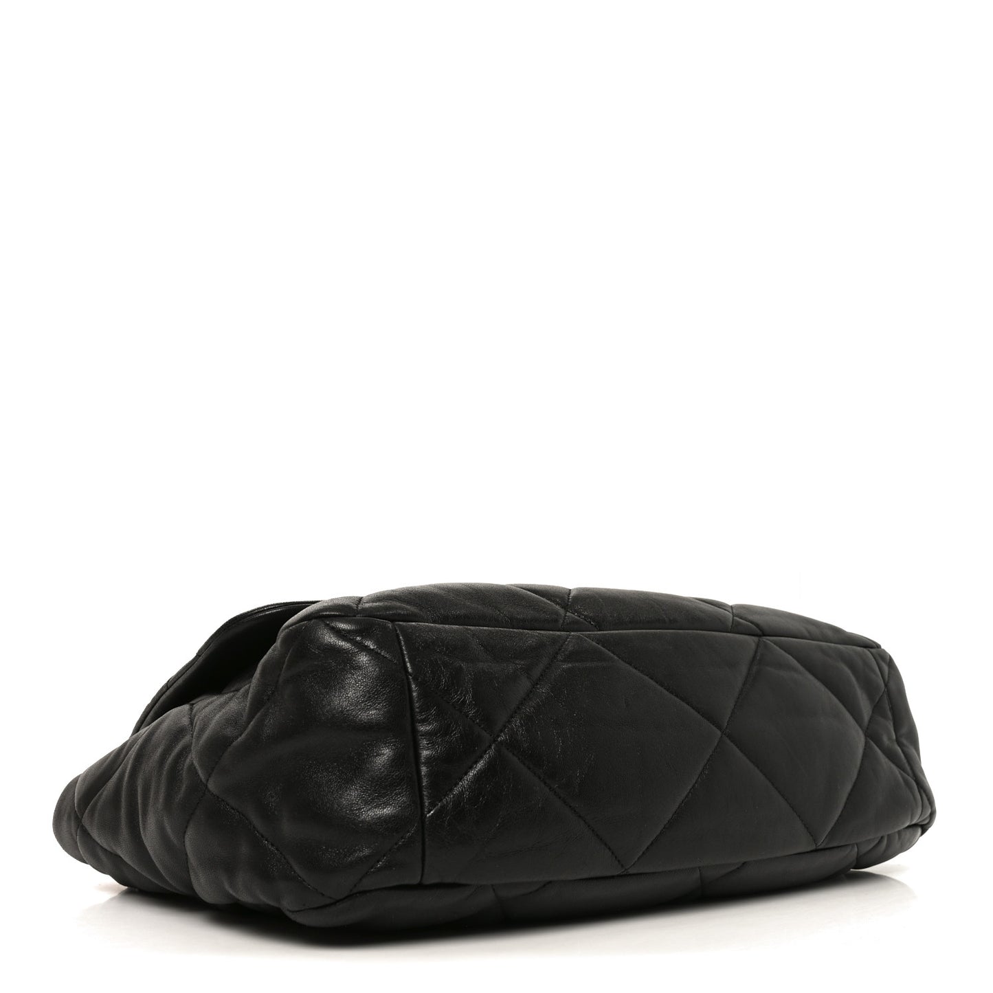 Lambskin Quilted Maxi Chanel 19 Flap Black