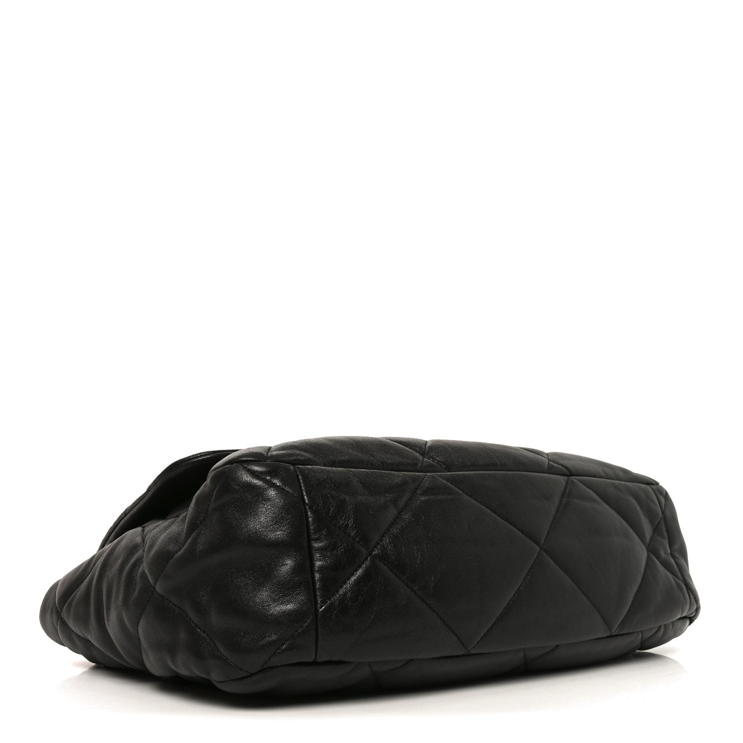 Chanel Lambskin Quilted Maxi Chanel 19 Flap Black 4 of 10