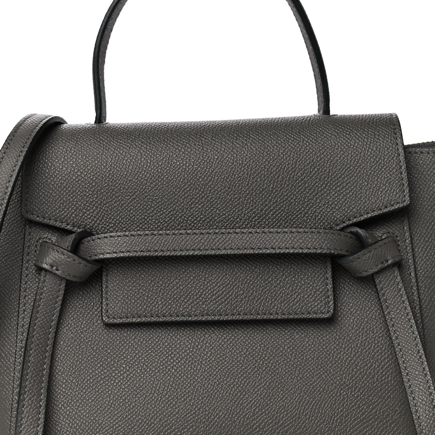 Celine Grained Calfskin Nano Belt Bag Grey 8 of 12