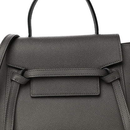 Celine Grained Calfskin Nano Belt Bag Grey 8 of 12