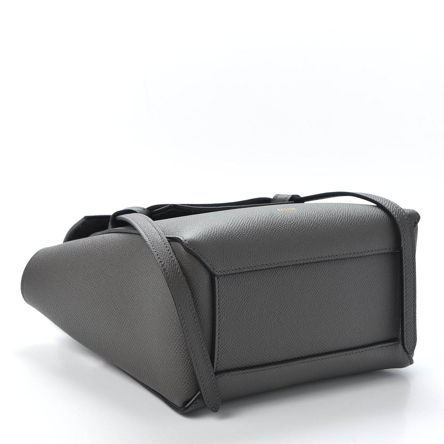 Grained Calfskin Nano Belt Bag Grey