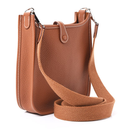 Hermes Taurillon Clemence Evelyne TPM Gold 2 of 10