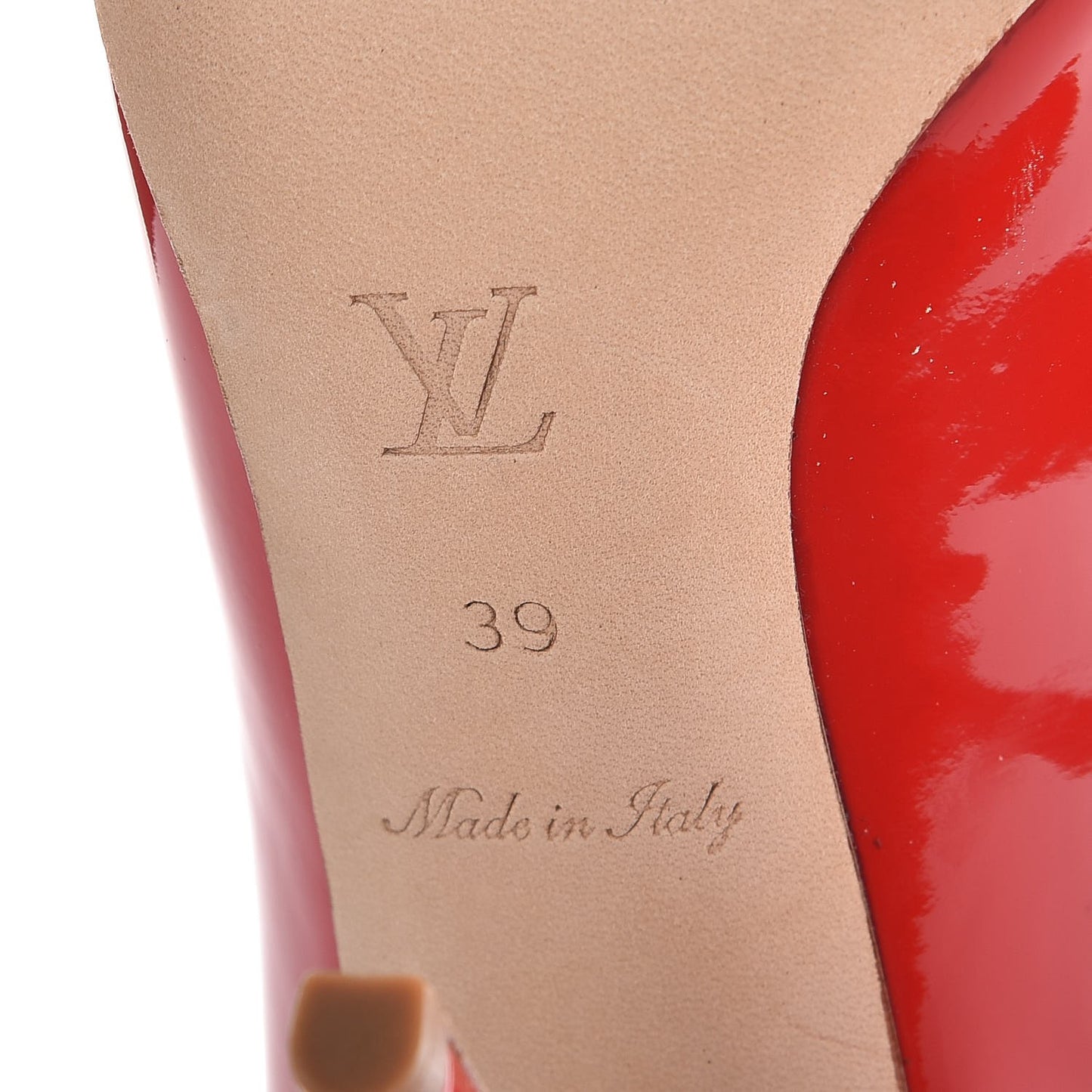 Patent French Riviera Pumps 39 Red