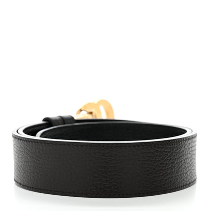 Gucci Dollar Calfskin Double G Reversible 37mm Belt 90 36 Black New Acero 4 of 9
