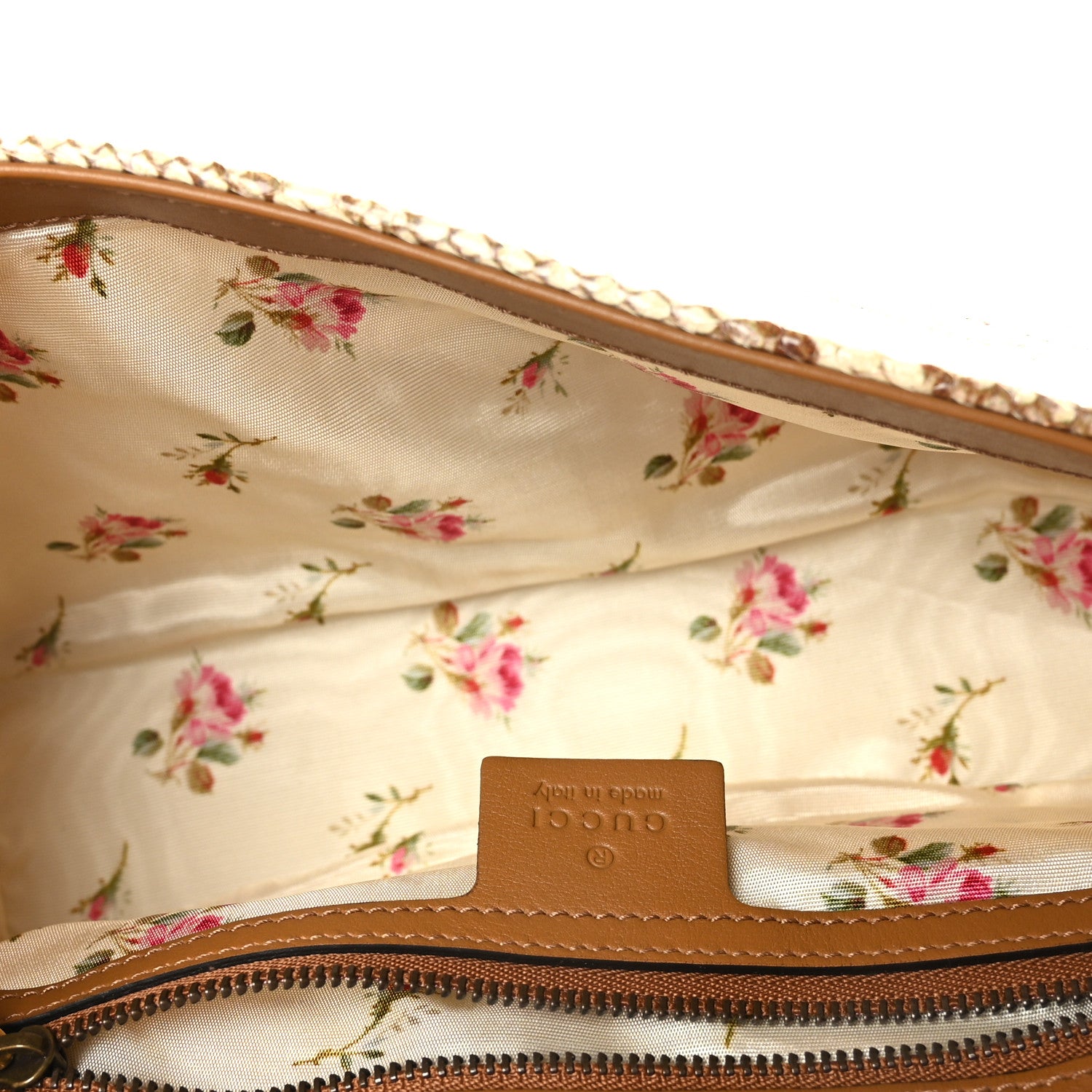 Gucci Raffia Elaphe Matelasse Small GG Marmont Shoulder Bag Natural Cream Brown 5 of 9