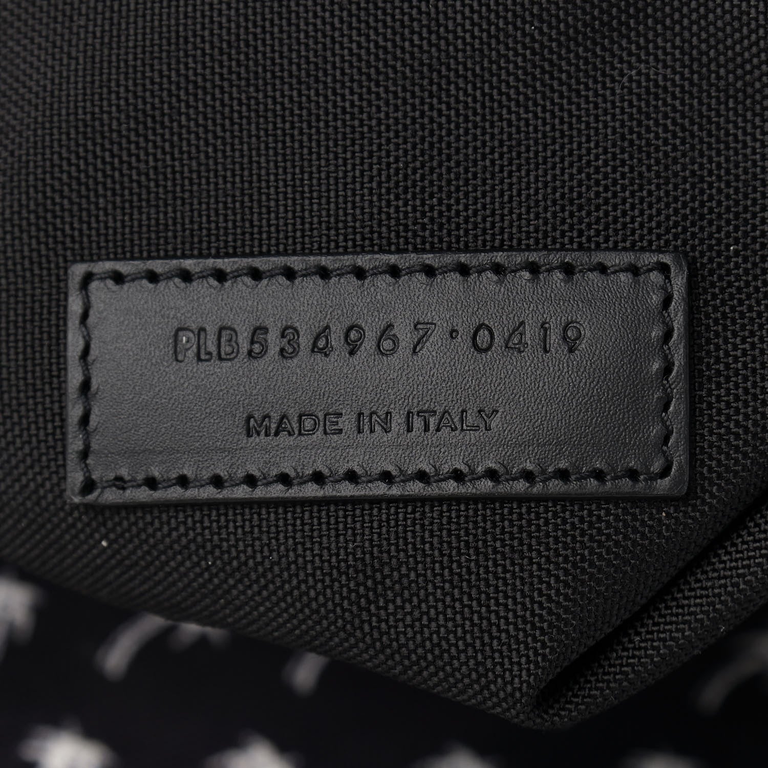Saint Laurent Canvas Palm Tree Print City Backpack Black White 7 of 9
