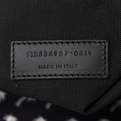 Saint Laurent Canvas Palm Tree Print City Backpack Black White 7 of 9