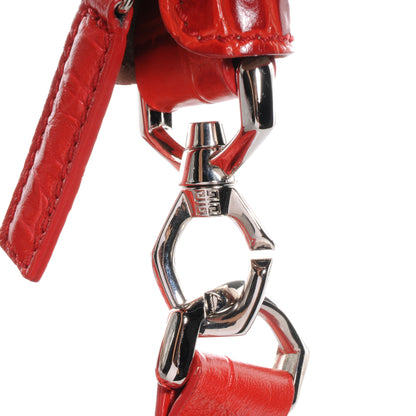 Givenchy Calfskin Crocodile Embossed Large Nightingale Red 9 of 9