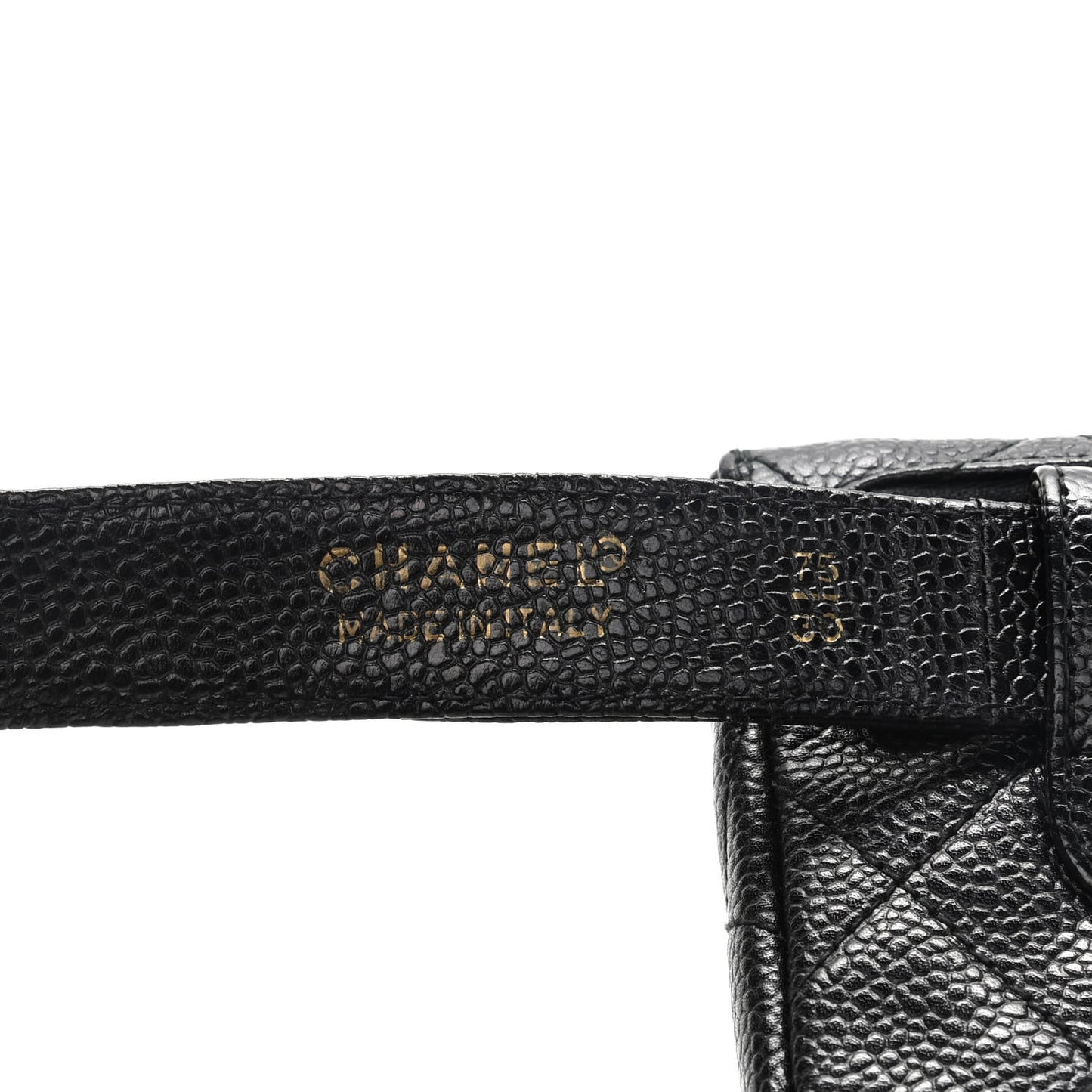 Caviar Quilted Belt Bag 75 30 Black