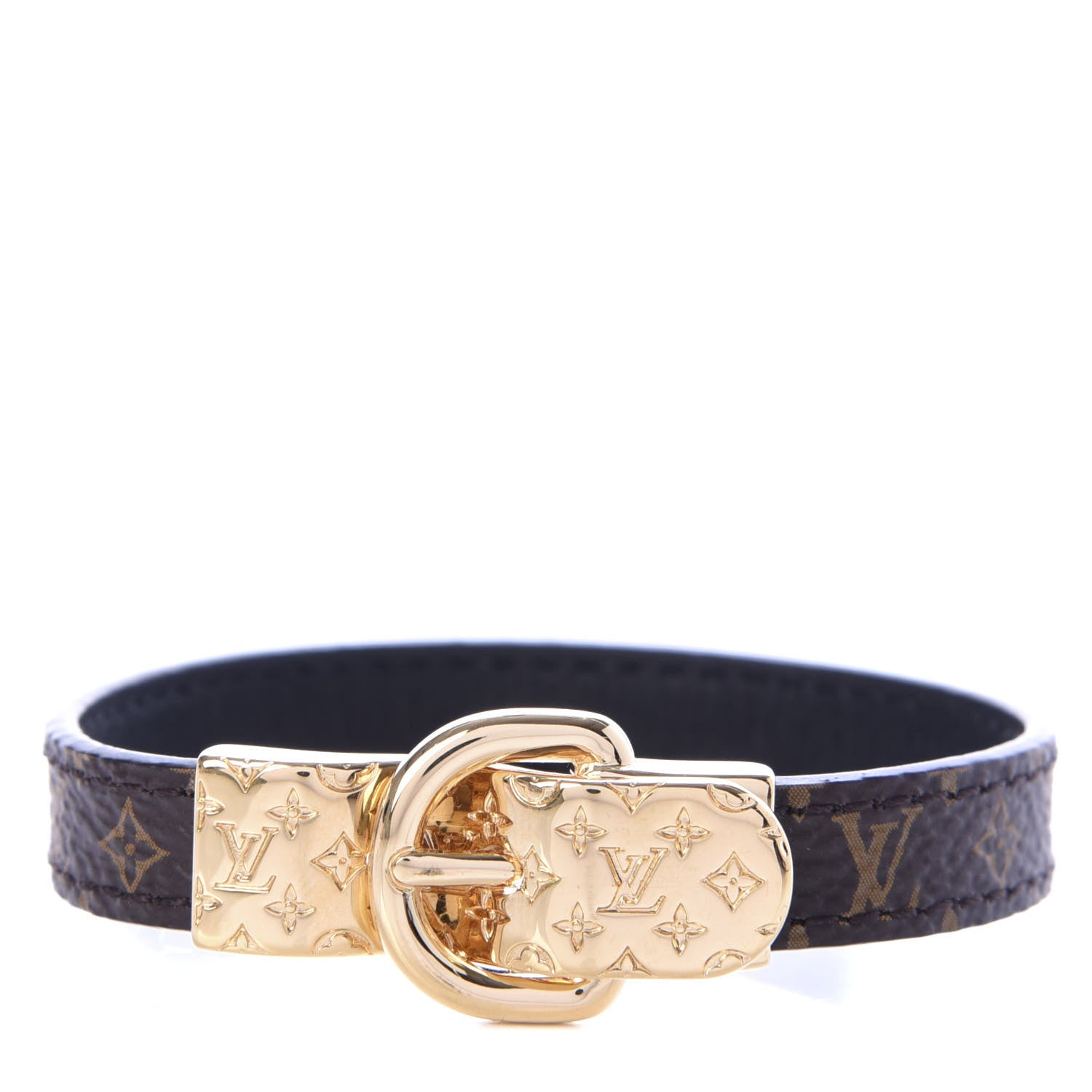 Louis Vuitton Monogram Fasten Your LV Bracelet 17 1 of 6