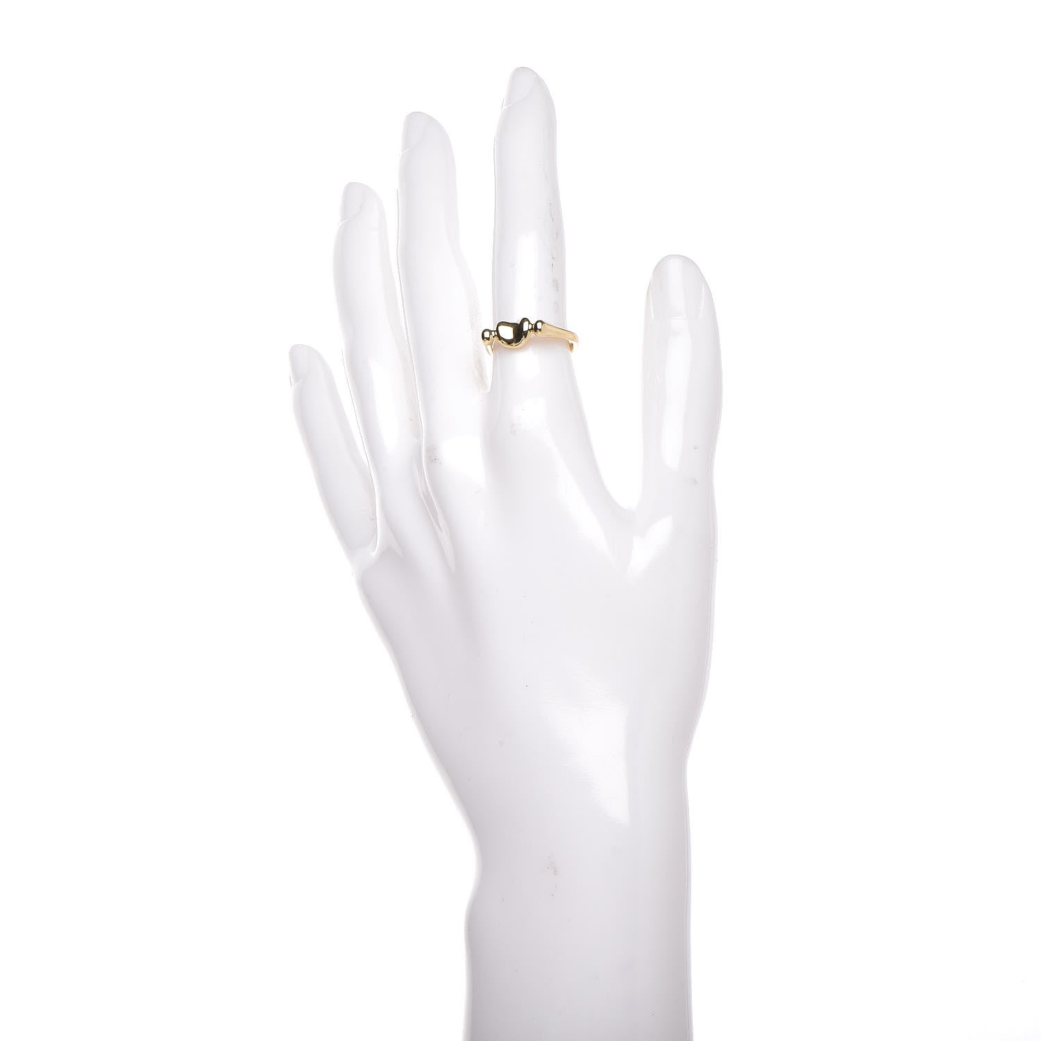 Tiffany 18K Yellow Gold Elsa Peretti Bean Ring 49 4.75 2 of 6