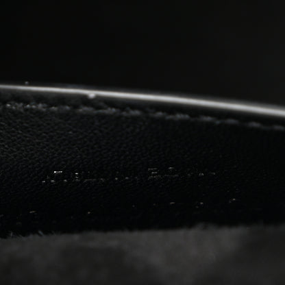Saint Laurent Textured Metallic Calfskin Classic Monogram Cassandre Clutch Silver 7 of 7