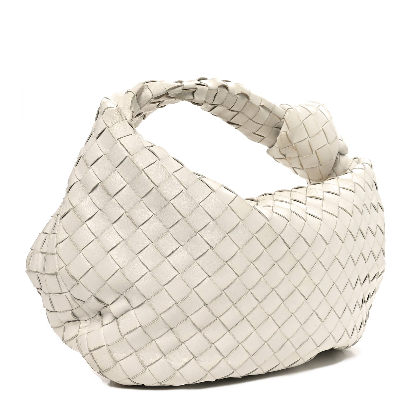 Nappa Intrecciato Teen Jodie Hobo White