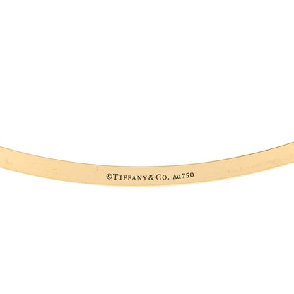 Tiffany 18K Yellow Gold Extra Large T Smile Pendant Necklace 4 of 4